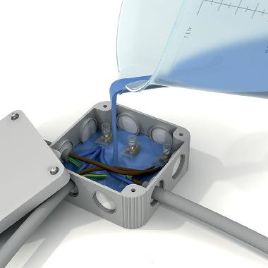 Resina bicomponente isolante riaccessibile in flaconi da 1 litri + gusci in derivazione INCLUSI product photo Photo 03 3XL