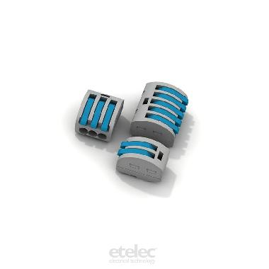 Connettore isolato a leve a 3 vie per connessioni elettriche di cavi bassa tensione 0,2-4 mm2 product photo Photo 04 3XL