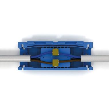 Giunto in linea a isolamento in gel per connessione cavi quadripolari 4-16mm2 + separatore fasi product photo Photo 06 3XL