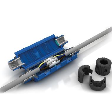 Giunti in linea IP68 ad isolamento in gel per connessioni di cavi unipolari 120 - 240 mm2 product photo Photo 06 3XL