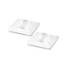 Basette adesive di ancoraggio in nylon per fascette a 4 vie 19x19 mm Bianca product photo