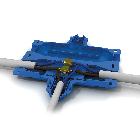 Giunto in derivazione T a isolamento in gel per connessione cavi quadripolari 1,5-25mm2 + separatore product photo