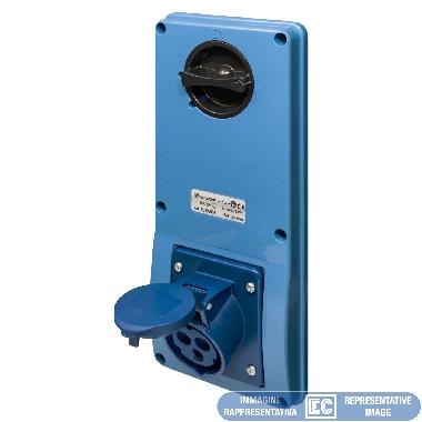 PRESA INTERBL.VERT. DA INCASSO 380-415V 16A IP44 3P+T product photo Photo 01 3XL