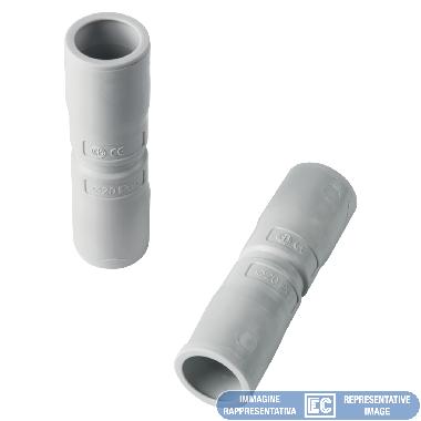 RACCORDO TUBO-TUBO IP67 Ø20 mm - GRIGIO - SECURITY product photo Photo 01 3XL