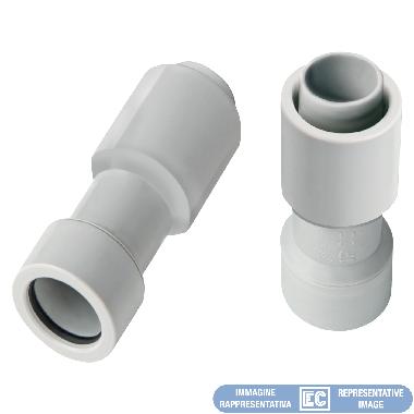 RACCORDO TUBO-GUAINA IP65 &Oslash;32-32 mm - GRIGIO - SPEED SYSTEM product photo Photo 01 3XL