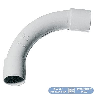 CURVA 90° HF IP40 Ø25 mm - GRIGIA product photo Photo 01 3XL