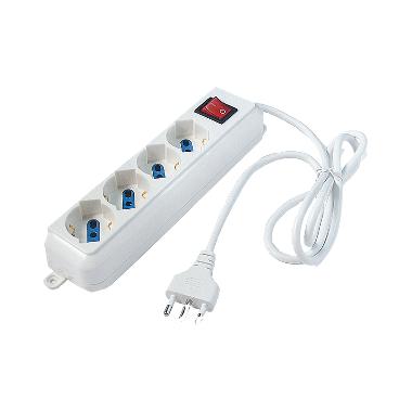 MULTIPRESA BIANCA 4 POSTI  10/16A - CAVO 1,5 m product photo Photo 01 3XL