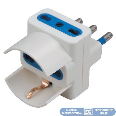 ADATTATORE TRIPLO NERO product photo Photo 01 3XL