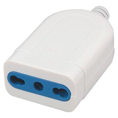 PRESA BIANCA BIV. 10/16A 2P+T product photo Photo 01 3XL