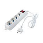 MULTIPRESA BIANCA 4 POSTI  10/16A - CAVO 1,5 m product photo