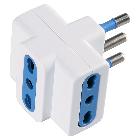 ADATTATORE TRIPLO 16A BIANCO product photo