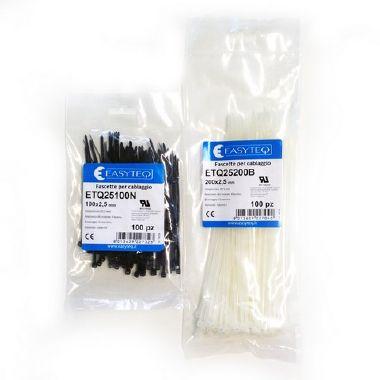 Fascetta in Nylon 6.6 colore nero 250 x 4.8 serraggio massimo 65 mm (Conf. da 100 Pz.) product photo Photo 05 3XL
