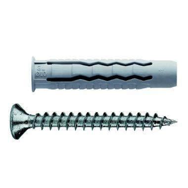 Tasselli in nylon diametro 5 con vite (Conf. da 100 Pz.) product photo Photo 01 3XL