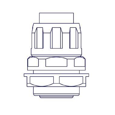 ETQRGS25G Raccordo girevole guaina Diametro 25mm scatola GAS 1 di pollice product photo Photo 01 3XL