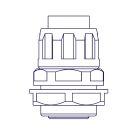 ETQRGS10G Raccordo girevole guaina Diametro 10mm scatola GAS 1/4 di pollice product photo