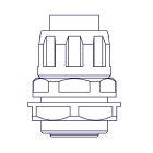 ETQRGS40G Raccordo girevole Guaina diametro 40mm Scatola GAS 1+1/2 di pollice product photo
