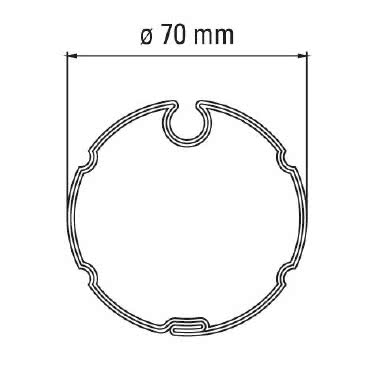 ADATTATORE TUBO OGIVA 70 SCANALATO product photo Photo 01 3XL
