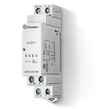 Relè elettronico, Impulsi modulare, fissaggio su barra 35 mm (EN60715), larghezza 17.5 mm 1NO 16A product photo Photo 01 3XL