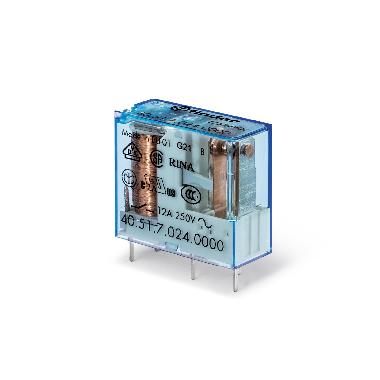 Mini rel&egrave; per circuito stampato ed a innesto 12 A product photo Photo 01 3XL