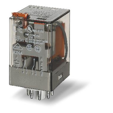 Relè industriale Octal 2 contatti 10 A product photo Photo 01 3XL