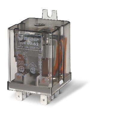 Relè industriale connessione Faston 187 2 contatti 10 A product photo Photo 01 3XL