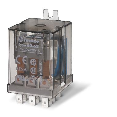 Relè industriale connessione Faston 187 3 contatti 10 A product photo Photo 01 3XL