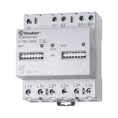 Contatore di energia trifase digitale 1/6 A product photo Photo 01 3XL