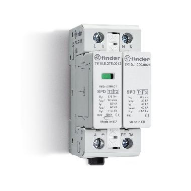 Scaricatore di sovratensione SPD basso up tipo 1+2 mono-trifase product photo Photo 01 3XL