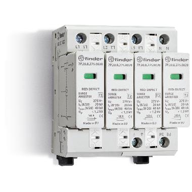 Scaricatore di sovratensione SPD tipo 2 trifase product photo Photo 01 3XL