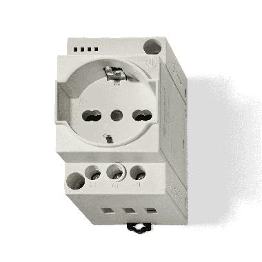 Presa elettrica da quadro Schuko + Bipasso product photo Photo 01 3XL