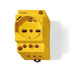 Presa elettrica da quadro Schuko + Bipasso con LED product photo