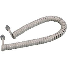 Prolunga estensibile 2,4m telefonico 4 conduttori con plug RJ10, colore avorio product photo