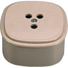 Presa tripolare telefonica da parete - unificata, colore avorio product photo