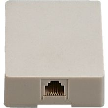 Presa 1 plug RJ11 da parete, colore avorio product photo
