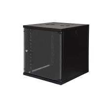 Quadro CLOUD, ispezionabile lateralmente, 540x450x620mm 12U, porta a vetro, colore nero product photo