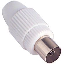 Presa TV diritta &Oslash;9,5mm, colore bianco product photo