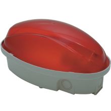 Plafoniera Midi ovale, IP65-60W-E27, colore rosso product photo