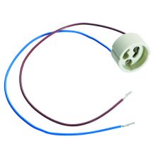 Portalampada GU10 uscita cavi posteriore, colore bianco product photo