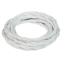 Cavo treccia seta 3G0,75 FRRTX in matassina da 10m colore bianco product photo