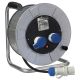 Avvolgicavo 30m 3G2,5 H07RN-F, 2 prese CEE+1P40, con disgiuntore, IP44, zincato product photo Photo 01 2XS