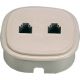 Presa 2 plug RJ11 da incasso, colore avorio product photo Photo 01 2XS