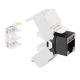 Presa RJ45 UTP 180° cat.5e TOOLLESS, colore bianco product photo Photo 01 2XS