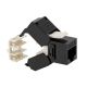 Presa RJ45 UTP 180&deg; cat.6 TOOLLESS, colore nero product photo Photo 01 2XS