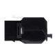 Presa RJ45 UTP 180&deg; cat.6 TOOLLESS, colore nero product photo Photo 04 2XS