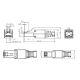 Spina RJ45 UTP cat.6 TOOLLESS, colore bianco product photo Photo 03 2XS