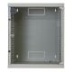 Quadro CLOUD, ispezionabile lateralmente, 540x450x620mm 12U, porta a vetro, colore grigio product photo Photo 02 2XS