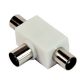 Adattatore induttivo schermato da presa Ø9,5mm a 2 spine Ø9,5mm, colore bianco product photo Photo 01 2XS