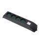 Multipresa senza cavo 4P40, con interruttore, colore nero product photo Photo 01 2XS