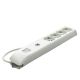 Multipresa 1,5m 3G1 S17 4P40+2USB, con interruttore, colore bianco product photo Photo 02 2XS