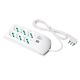 Multipresa 1,5m 3G1 S17 3+3P40+2USB, con interruttore, colore bianco product photo Photo 01 2XS